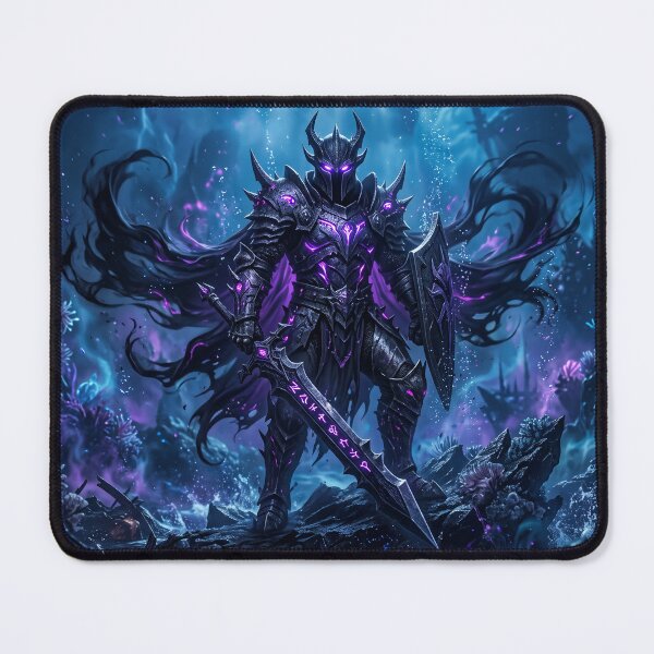 Item preview, Abyss Knight Dark Fantasy Glowing Purple Armor Gothic Art designed and sold by TheRichGallery.
