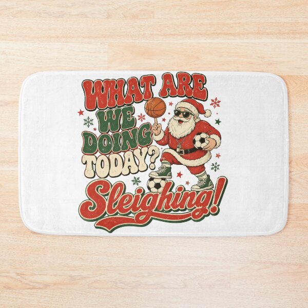 Item preview, What Are We Doing Today Sleighing Funny Christmas PE Teacher Santa designed and sold by Yellowriversss.