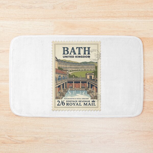 Item preview, Vintage Bath UK Roman Baths Travel Stamp designed and sold by k3rstman1.