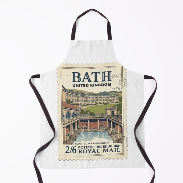 Item preview, Vintage Bath UK Roman Baths Travel Stamp designed and sold by k3rstman1.