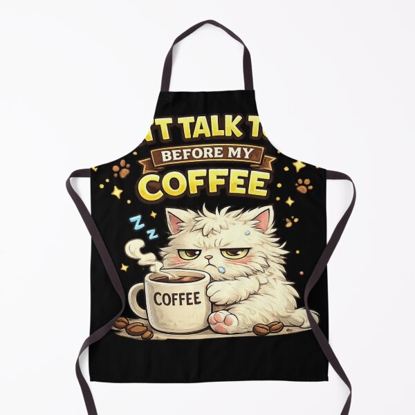 Item preview, Don’t Talk to Me Before My Coffee Sleepy Cat designed and sold by EssentialsWear.