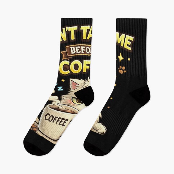 Item preview, Don’t Talk to Me Before My Coffee Sleepy Cat designed and sold by EssentialsWear.