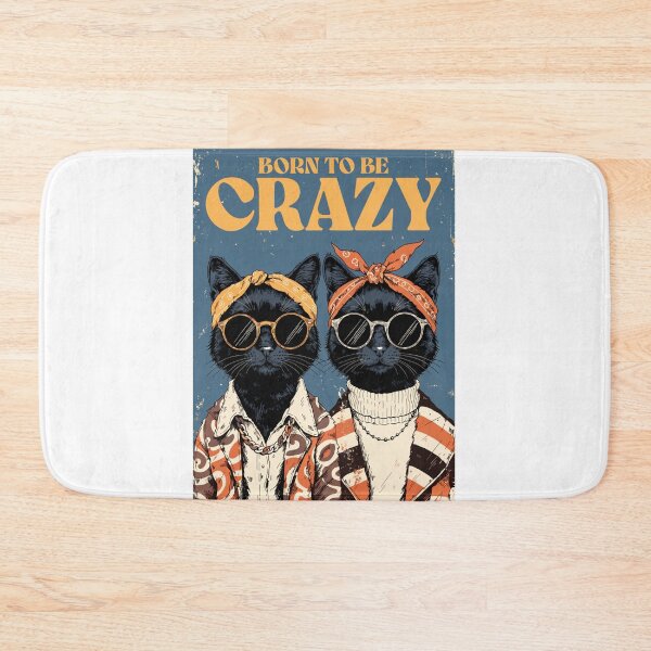 Item preview, Born to Be Crazy – Vintage Retro Animal Duo Sunglasses Poster designed and sold by MOCH- ART.