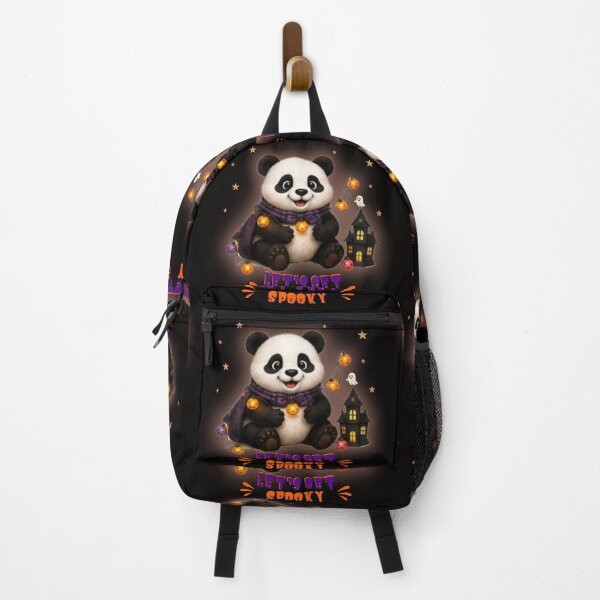 Item preview, Cute Halloween Panda Let's Get Spooky Kawaii Pumpkin Ghost Gift designed and sold by EnginerdStudio.