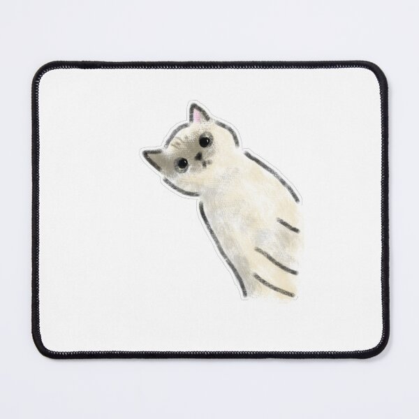 Item preview, Cute Siamese Cat Tilting Head Curious Kitten Art designed and sold by raun.draw.