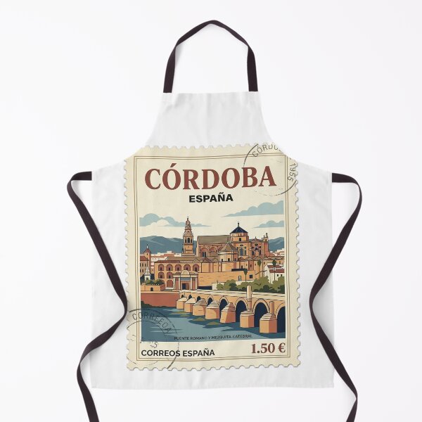 Item preview, Vintage Cordoba Spain Roman Bridge Travel Stamp designed and sold by k3rstman1.