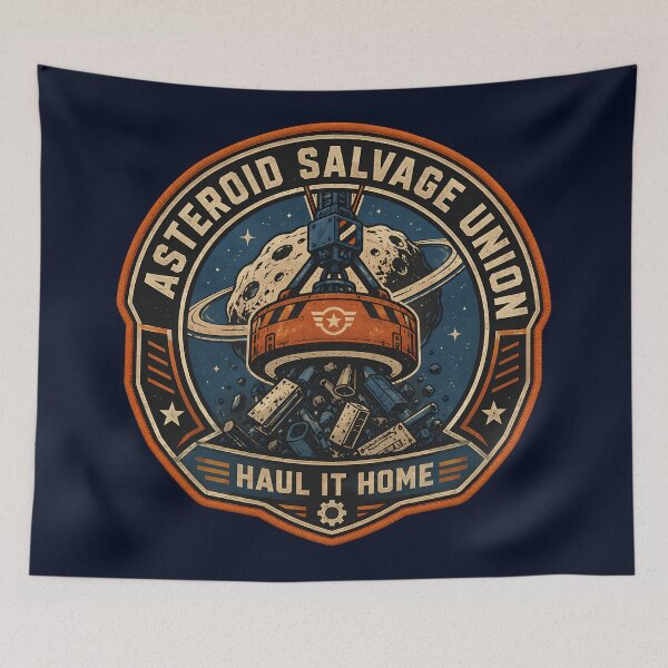 Item preview, Asteroid Salvage Union Work Patch designed and sold by agearb.