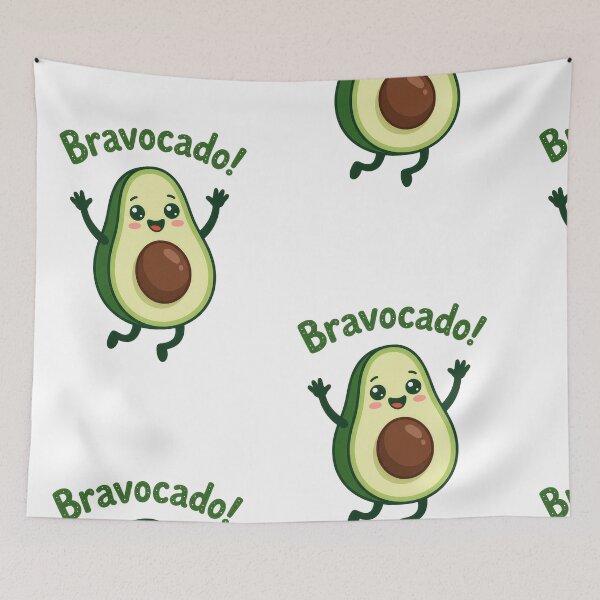 Item preview, Bravocado funny avocado pun cute dancing avocado cheer motivational foodie humor gift tee designed and sold by icemanphotos.