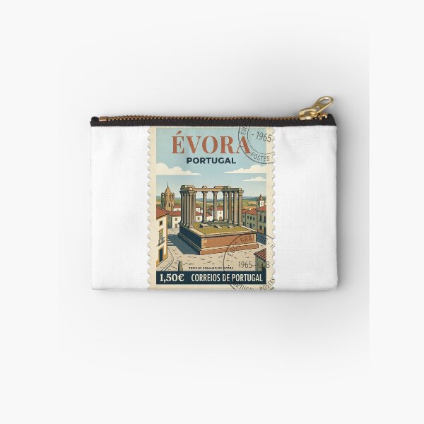 Item preview, Vintage Roman Temple of Évora Portugal Travel Stamp designed and sold by k3rstman1.