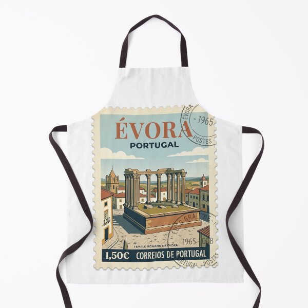 Item preview, Vintage Roman Temple of Évora Portugal Travel Stamp designed and sold by k3rstman1.