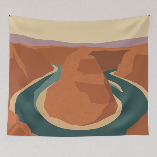 Item preview, Horseshoe Bend Minimalist Artwork designed and sold by Zakaria Azis.