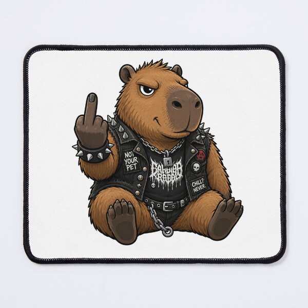 Item preview, Middle Finger Rebellious Capybara designed and sold by pUNKnown.