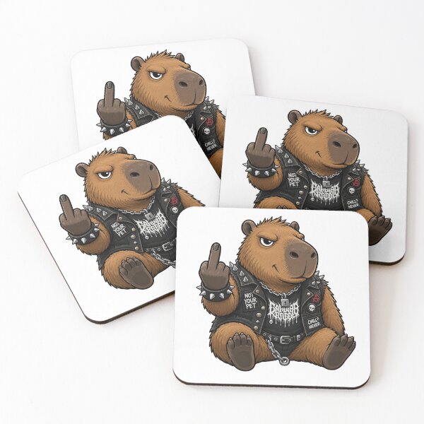 Item preview, Middle Finger Rebellious Capybara designed and sold by pUNKnown.