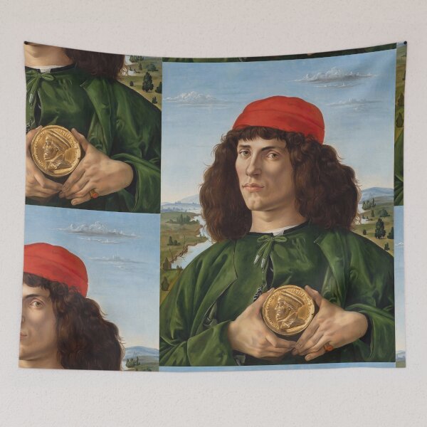 Item preview, Renaissance Man Holding a Gold Medal designed and sold by artofuniverse.