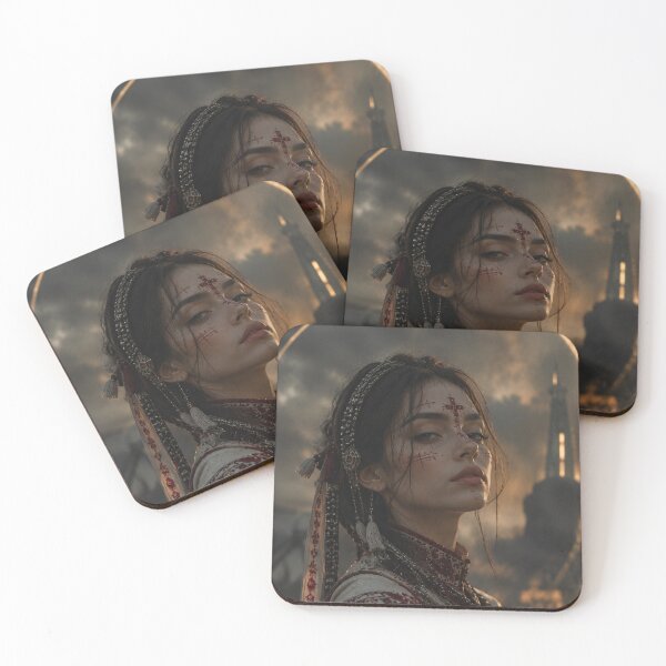 Item preview, Cyberpunk Motanka Guardian Spirit of Ukraine designed and sold by Vaelia.