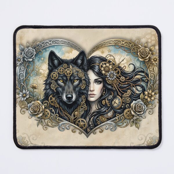 Item preview, Clockwork Hearts – The Eternal Bond of Wolf and Soul. designed and sold by nicky2342.