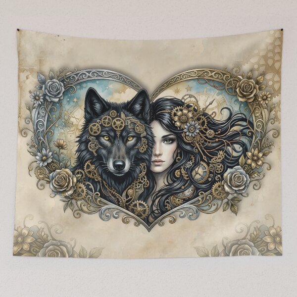 Item preview, Clockwork Hearts – The Eternal Bond of Wolf and Soul. designed and sold by nicky2342.