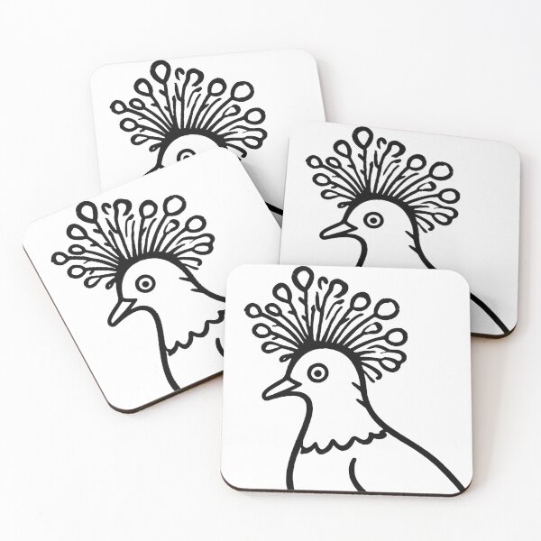Item preview, Minimalist Line Art Crowned Bird Illustration designed and sold by MandalasLovers.
