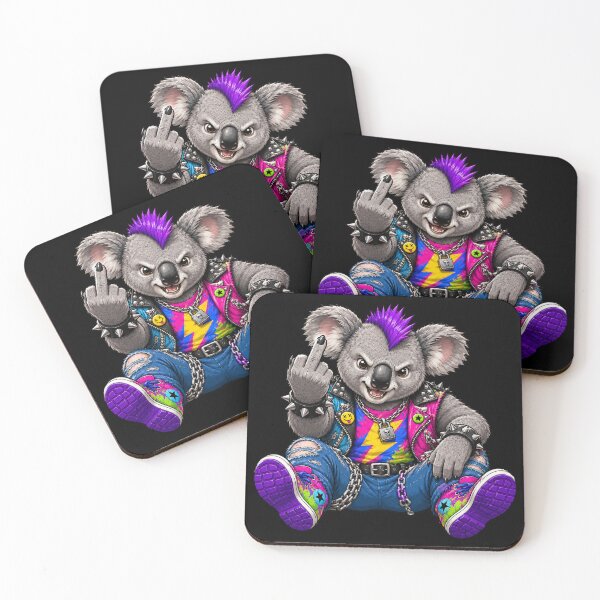 Item preview, Middle Finger Rebellious Koala designed and sold by pUNKnown.