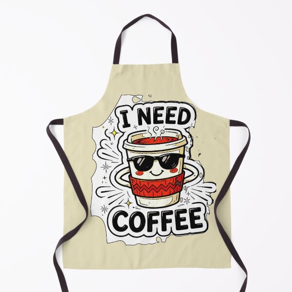 Item preview, I Need Coffee | Kawaii Cup with Glasses Sticker Coffee designed and sold by AstronautMerch.