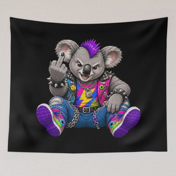 Item preview, Middle Finger Rebellious Koala designed and sold by pUNKnown.