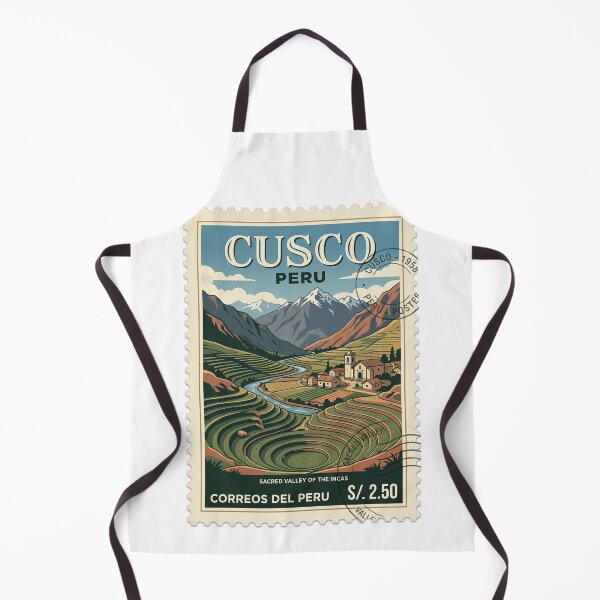 Item preview, Cusco Peru Sacred Valley Retro Travel Stamp designed and sold by k3rstman1.