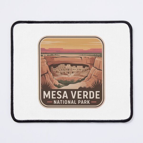 Item preview, Mesa Verde National Park Vintage Travel Badge designed and sold by Teelogic.