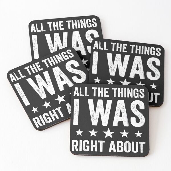 Item preview, All The Things I Was Right About Five Star Rating Distressed Retro Classic T-Shirt designed and sold by pawsome purrfect.