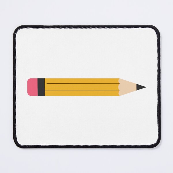 Item preview, Yellow Wooden Pencil with pink eraser,School supply, education, back to school, stationery designed and sold by CHERRY--SHOP.
