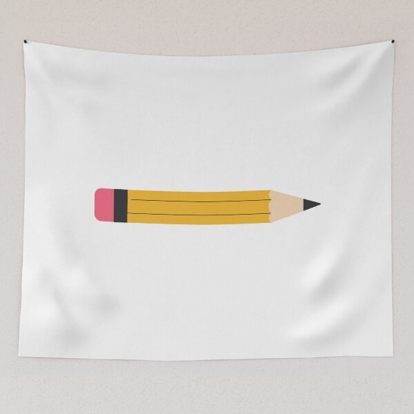 Item preview, Yellow Wooden Pencil with pink eraser,School supply, education, back to school, stationery designed and sold by CHERRY--SHOP.