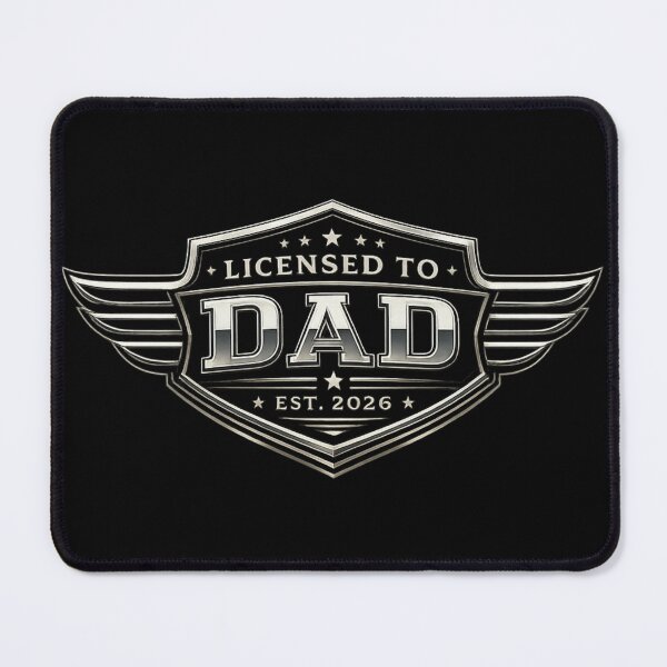 Item preview, Licensed To Dad Minimalist New Dad Father's Day T-Shirt Gift designed and sold by SHREE ART STUDIO.
