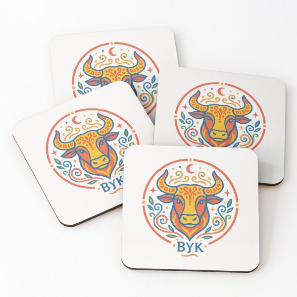 Item preview, Vibrant Taurus Zodiac Sign - Celestial Retro Astrology Art designed and sold by mijaczeek.