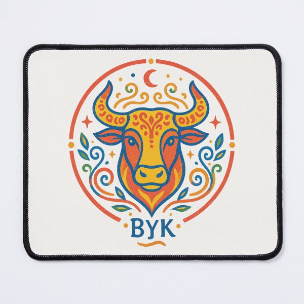 Item preview, Vibrant Taurus Zodiac Sign - Celestial Retro Astrology Art designed and sold by mijaczeek.