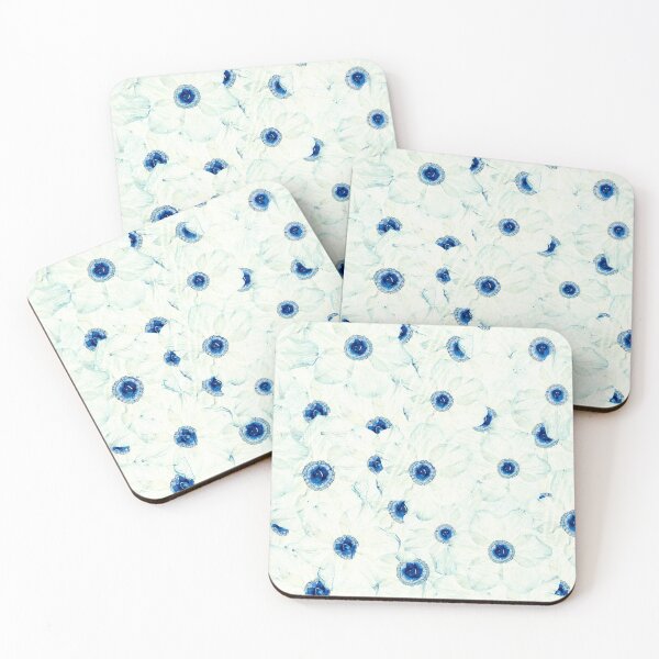 Item preview, Delicate Blue Pressed Daffodils Botanical Floral Pattern designed and sold by Elżbieta  Kaps.