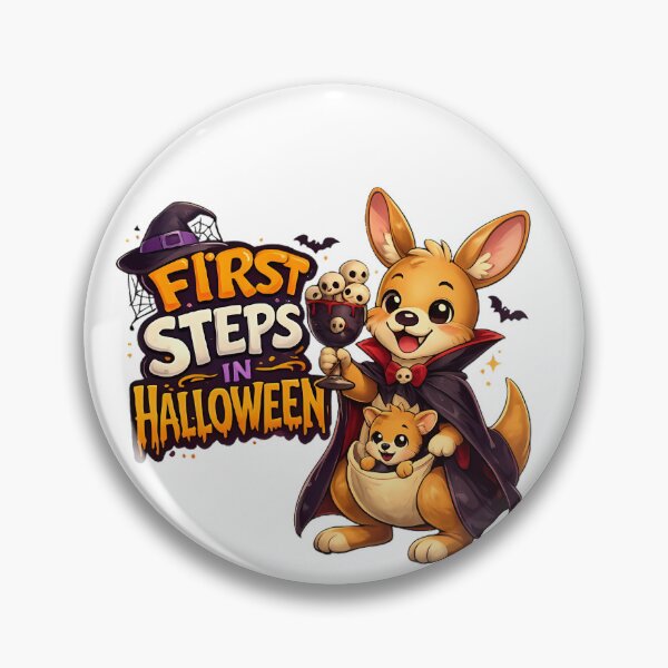 Item preview, First Steps Into Halloween – Cute Vampire Kangaroo Cartoon Design designed and sold by HoMya.