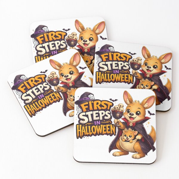 Item preview, First Steps Into Halloween – Cute Vampire Kangaroo Cartoon Design designed and sold by HoMya.