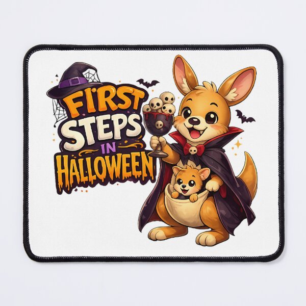 Item preview, First Steps Into Halloween – Cute Vampire Kangaroo Cartoon Design designed and sold by HoMya.