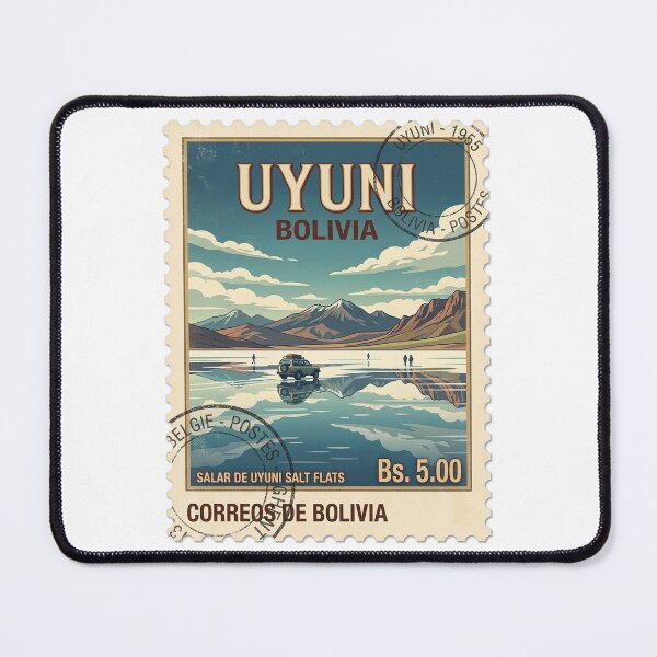 Item preview, Vintage Salar De Uyuni Bolivia Travel Stamp designed and sold by k3rstman1.