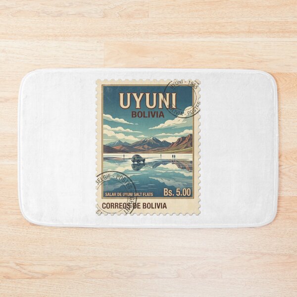 Item preview, Vintage Salar De Uyuni Bolivia Travel Stamp designed and sold by k3rstman1.