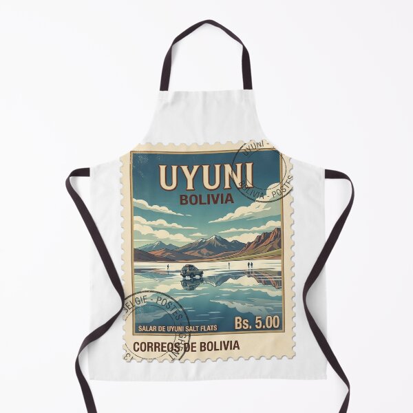 Item preview, Vintage Salar De Uyuni Bolivia Travel Stamp designed and sold by k3rstman1.