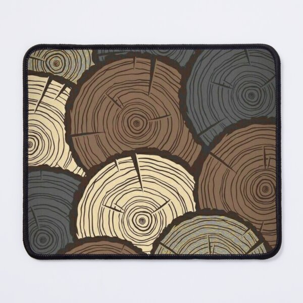 Item preview, Wood Cross Sections Slices Seamless Pattern Vintage Log Rings designed and sold by LYAN-STORE.