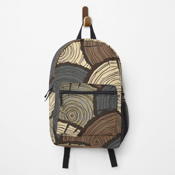 Item preview, Wood Cross Sections Slices Seamless Pattern Vintage Log Rings designed and sold by LYAN-STORE.