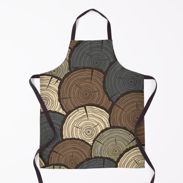 Item preview, Wood Cross Sections Slices Seamless Pattern Vintage Log Rings designed and sold by LYAN-STORE.