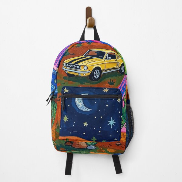 Item preview, Cosmic Frog Abduction – Retro Alien UFO Desert Art Print designed and sold by Artpeacepieces.
