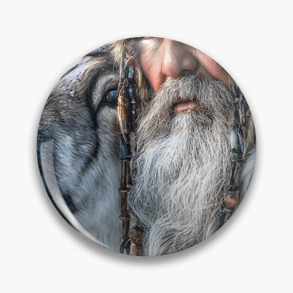 Item preview, Elderly Man with Reindeer in Winter Landscape designed and sold by Artessie.
