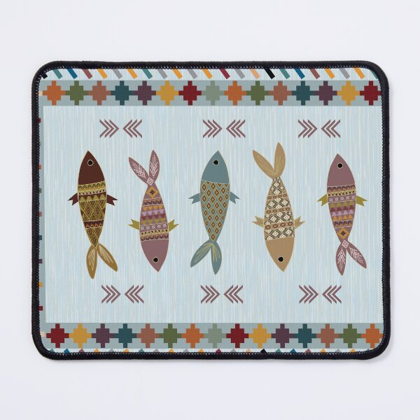 Item preview, Colorful fish pattern area rug featuring beautifully designed and sold by Line-Aura.