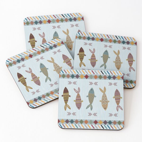 Item preview, Colorful fish pattern area rug featuring beautifully designed and sold by Line-Aura.