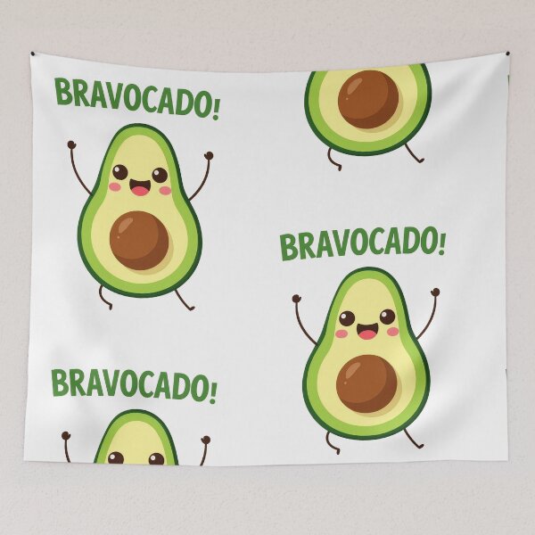 Item preview, Bravocado funny avocado pun cute dancing avocado cheer motivational foodie humor gift tee designed and sold by icemanphotos.
