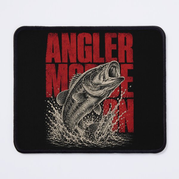 Item preview, Angler Mode On Bass Fishing designed and sold by JasKei-Designs.
