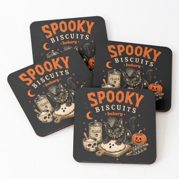 Item preview, Funny Cat Spooky Biscuits Bakery Cat Black Halloween Pumpkin  designed and sold by kristianmkt.